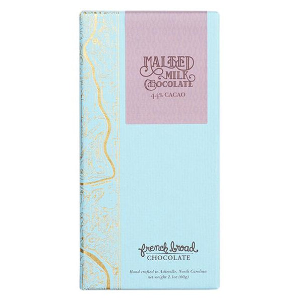Malted Milk Chocolate Bar by French Broad Chocolates in Asheville